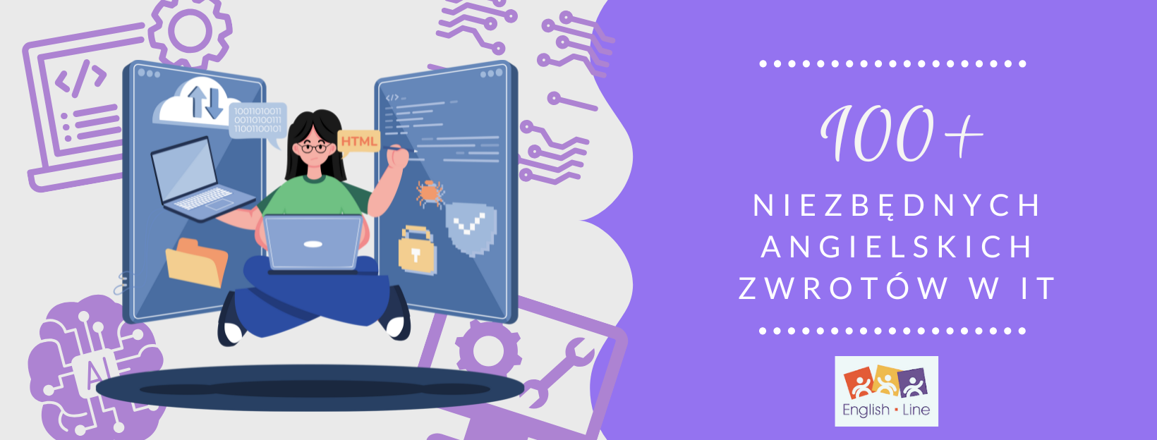 100+ niezbędnych angielskich zwrotów w IT